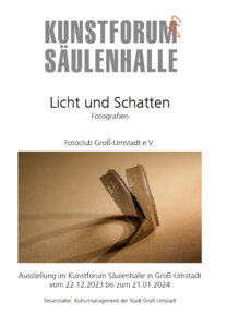 Plakat der Ausstellung Licht und Schatten